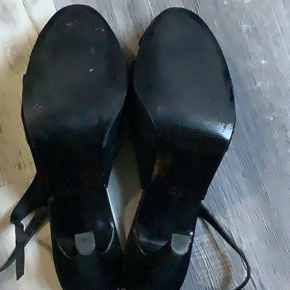 MIA Black Slingback Heels with Cutout Design - Picture 6 of 9